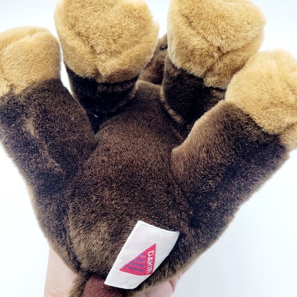 Vintage 1986 Dakin Brown Moose Stuffed Animal Plush Toy Zoo Forrest Animal 10" - Picture 5 of 7